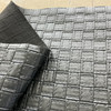 Faux Leather Basketweave Black | Very Heavyweight Faux Leather Fabric | Home Decor Fabric | 54" Wide