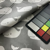 Premier Prints Whale Tales Twill Storm/White | Lightweight Twill Fabric | Home Decor Fabric | 54" Wide