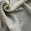 110" Faux Linen Sheer Metallic Ivory/Gold | Very Lightweight Linen Fabric | Home Decor Fabric | 110" Wide
