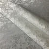 Rose Satin Jaquard White | Lightweight Jacquard, Satin Fabric | Home Decor Fabric | 58" Wide