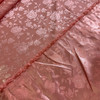 Rose Satin Jacquard Coral | Lightweight Jacquard, Satin Fabric | Home Decor Fabric | 58" Wide