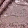 Rose Satin Jaquard Mauve | Lightweight Jacquard, Satin Fabric | Home Decor Fabric | 58" Wide