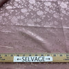 Rose Satin Jaquard Mauve | Lightweight Jacquard, Satin Fabric | Home Decor Fabric | 58" Wide