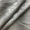 Rose Satin Jaquard Silver | Lightweight Jacquard, Satin Fabric | Home Decor Fabric | 58" Wide