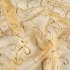 Ferial Organza Embroidery Gold | Very Lightweight Organza Fabric | Home Decor Fabric | 56" Wide