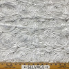 Wedding Rosette Satin White | Medium Weight Satin Fabric | Home Decor Fabric | 50" Wide