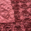 Wedding Rosette Satin Burgundy | Medium Weight Satin Fabric | Home Decor Fabric | 50" Wide