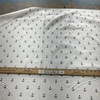 Premier Prints Mini Anchor Twill White/Premier Navy | Medium Weight Twill Fabric | Home Decor Fabric | 54" Wide