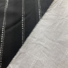 Carlo in Black | Home Decor Fabric | Dotted Stripe | Black / White | Premier Prints | Medium Weight | 54" Wide | By the Yard