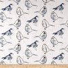 Premier Prints Bird Toile Regal Blue | Medium Weight Duck Fabric | Home Decor Fabric | 54" Wide