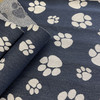 Crypton Home Pet Paws Jacquard Denim | Very Heavyweight Jacquard Fabric | Home Decor Fabric | 58.5" Wide