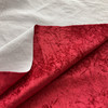 Alpine Crushed Velvet Red | Medium Weight Velvet Fabric | Home Decor Fabric | 54" Wide