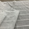 Europatex Striped 110" Sheers White | Very Lightweight Lace, Mesh Fabric | Home Decor Fabric | 110" Wide