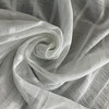 Europatex Striped 110" Sheers White | Very Lightweight Lace, Mesh Fabric | Home Decor Fabric | 110" Wide