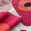 Marimekko Unikko Cotton Broadcloth Red | Lightweight Broadcloth Fabric | Home Decor Fabric | 58" Wide