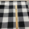 Artistry Buffalo Check Jacquard Black/White | Heavyweight Jacquard Fabric | Home Decor Fabric | 56" Wide