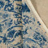 P Kaufmann Fiorano Damask Duck Blue Linen | Medium Weight Duck, Linen Fabric | Home Decor Fabric | 54" Wide