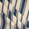 Laura & Kiran Coastal Stripe Navy | Medium/Heavyweight Canvas Fabric | Home Decor Fabric | 54" Wide