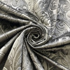 Embossed Velvet Scroll Black | Medium/Heavyweight Velvet Fabric | Home Decor Fabric | 58" Wide