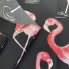 Terrasol Indoor/Outdoor Flamingo Black | Medium Weight Outdoor Fabric | Home Decor Fabric | 54" Wide