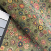 Belagio Cork Fabric Floral Green | Medium Weight Cork Fabric | Home Decor Fabric | 25" Wide.