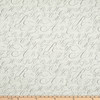 Waverly Cursive Caps Linen Silver | Medium/Heavyweight Linen Fabric | Home Decor Fabric | 54" Wide