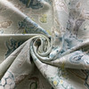 Romolo Slub in Mist | Home Decor Fabric | Floral Design in Blue / Green / Brown | P Kaufman | 54" Wide | By the Yard