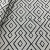 Hilary Farr Twister Jacquard Ebony/Ivory | Very Heavyweight Jacquard Fabric | Home Decor Fabric | 59" Wide