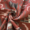 Chinois Digital Kumano Herringbone Carmine | Medium Weight Woven Fabric | Home Decor Fabric | 56" Wide