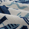 Chinois Digital Kumano Linen Indigo | Medium Weight Linen Fabric | Home Decor Fabric | 56" Wide
