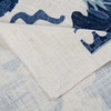 Chinois Digital Kumano Linen Indigo | Medium Weight Linen Fabric | Home Decor Fabric | 56" Wide