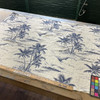Bella Dura Home Performance Palm Tree & Seas The Day Navy | Heavyweight Outdoor, Jacquard Fabric | Home Decor Fabric | 54" Wide