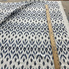 Laura & Kiran Garland Ikat Print Blues | Medium Weight Duck Fabric | Home Decor Fabric | 54" Wide
