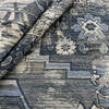 Artistry Tribal Southwest Graze Chenille Jacquard Indigo | Very Heavyweight Jacquard, Chenille Fabric | Home Decor Fabric | 56.5" Wide