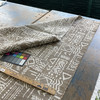 Sustain Performance Mei Mudcloth Jacquard Cork | Very Heavyweight Jacquard Fabric | Home Decor Fabric | 56" Wide