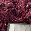 Selectra Plus Sequins Burgundy | Medium Weight Knit, Velvet Fabric | Home Decor Fabric | 44" Wide