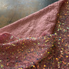 Selectra Plus Sequins Pink | Medium Weight Knit, Velvet Fabric | Home Decor Fabric | 44" Wide