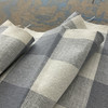 Big Duck Canvas Windmill Linen Check Gray | Heavyweight Linen Fabric | Home Decor Fabric | 54" Wide