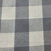 Big Duck Canvas Windmill Linen Check Gray | Heavyweight Linen Fabric | Home Decor Fabric | 54" Wide