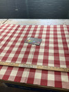 Big Duck Canvas Windmill Linen Check Red | Heavyweight Linen Fabric | Home Decor Fabric | 54" Wide