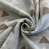 PKL Studio Nomadic Triangle Linen Seaglass | Medium/Heavyweight Linen Fabric | Home Decor Fabric | 54" Wide