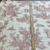 Covington Pastorale Toile Duck White/Red | Medium Weight Duck Fabric | Home Decor Fabric | 54" Wide