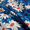 Novogratz Endless Daisies Blue Mood | Medium Weight Duck Fabric | Home Decor Fabric | 54" Wide
