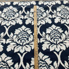 Madcap Cottage Ditchley Park Embroidered Duck Indigo | Medium/Heavyweight Duck Fabric | Home Decor Fabric | 54" Wide