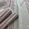 Hobie Stripe Linen Berry Berry | Heavyweight Linen Fabric | Home Decor Fabric | 54" Wide
