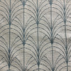 Mirelle Art Deco Fans Chenille Mineral | Heavyweight Jacquard, Chenille Fabric | Home Decor Fabric | 58" Wide