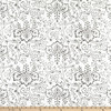 Laura & Kiran Wisteria Print Duck Slate | Medium Weight Duck Fabric | Home Decor Fabric | 56" Wide