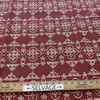 Laura & Kiran Bandhani Print Duck Venetian Red | Medium Weight Duck Fabric | Home Decor Fabric | 56" Wide