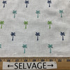 Covington Pindo Palm Embroidered Isle Waters | Medium Weight Woven Fabric | Home Decor Fabric | 51" Wide