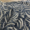 tfa To The Touch Chenille Jacquard Navy | Very Heavyweight Chenille, Jacquard Fabric | Home Decor Fabric | 56" Wide